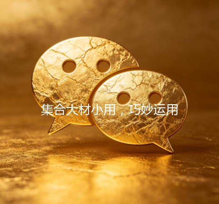 集合大材小用,巧妙运用资源优化策略提升企业效益